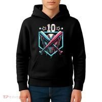 Baseball Drip 10th Birthday Boy Number 10 10 Year Old  Kids Hoodie thumb 4