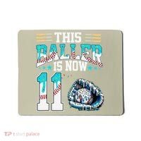 Baseball Drip 11th Birthday Party Sport Fan 11 Years Old Mousepad thumb 0