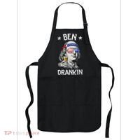 Ben Drankin 4th Of July Benjamin Franklin Usa Flag Apron thumb 0