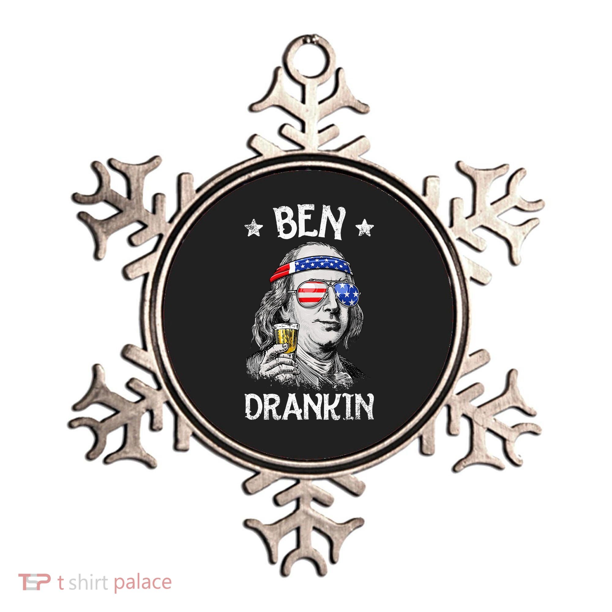 Ben Drankin 4th Of July Benjamin Franklin Usa Flag Ornament
