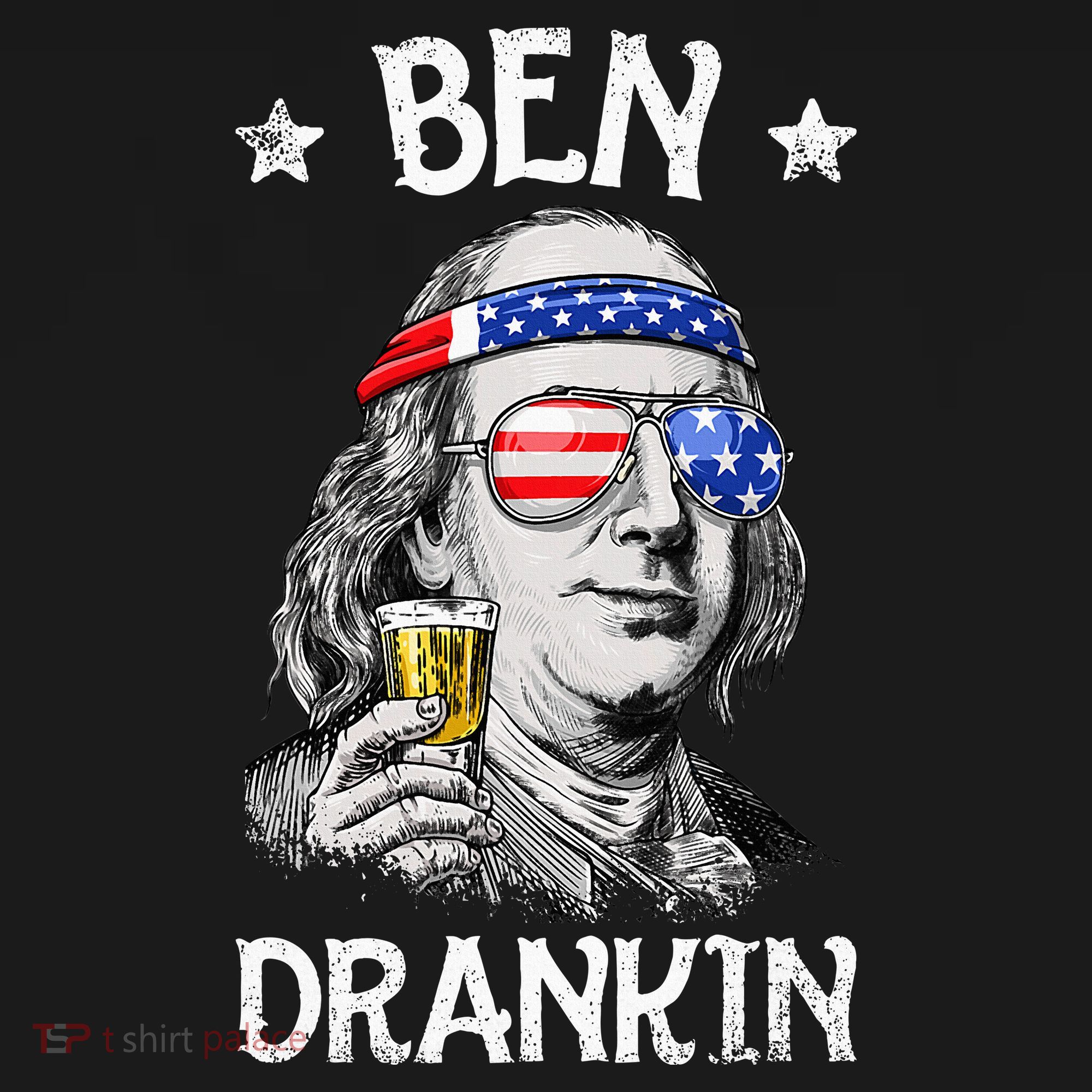Ben Drankin 4th Of July Benjamin Franklin Usa Flag Women's Tank Top