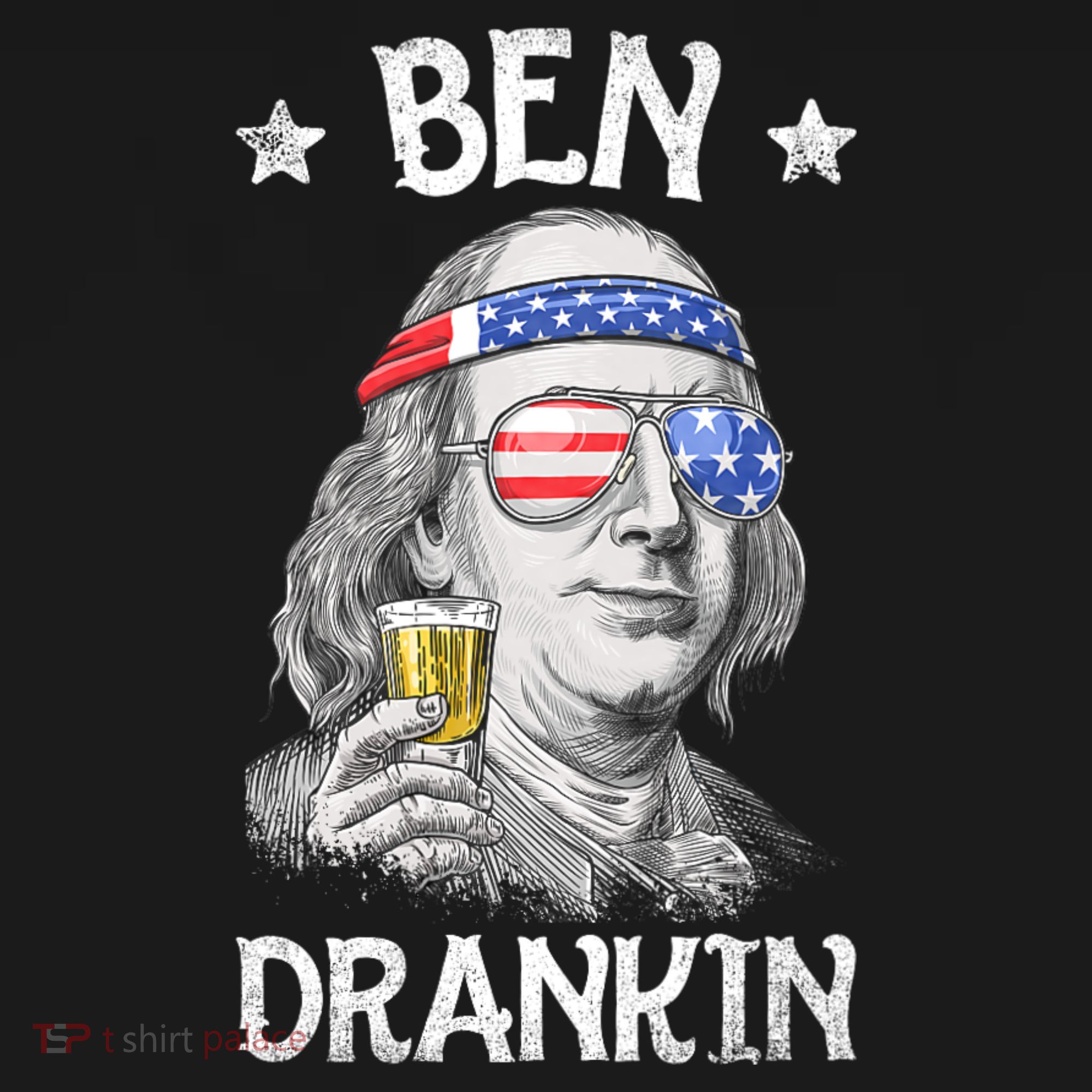 Ben Drankin 4th Of July Benjamin Franklin Usa Flag Sweatshirt