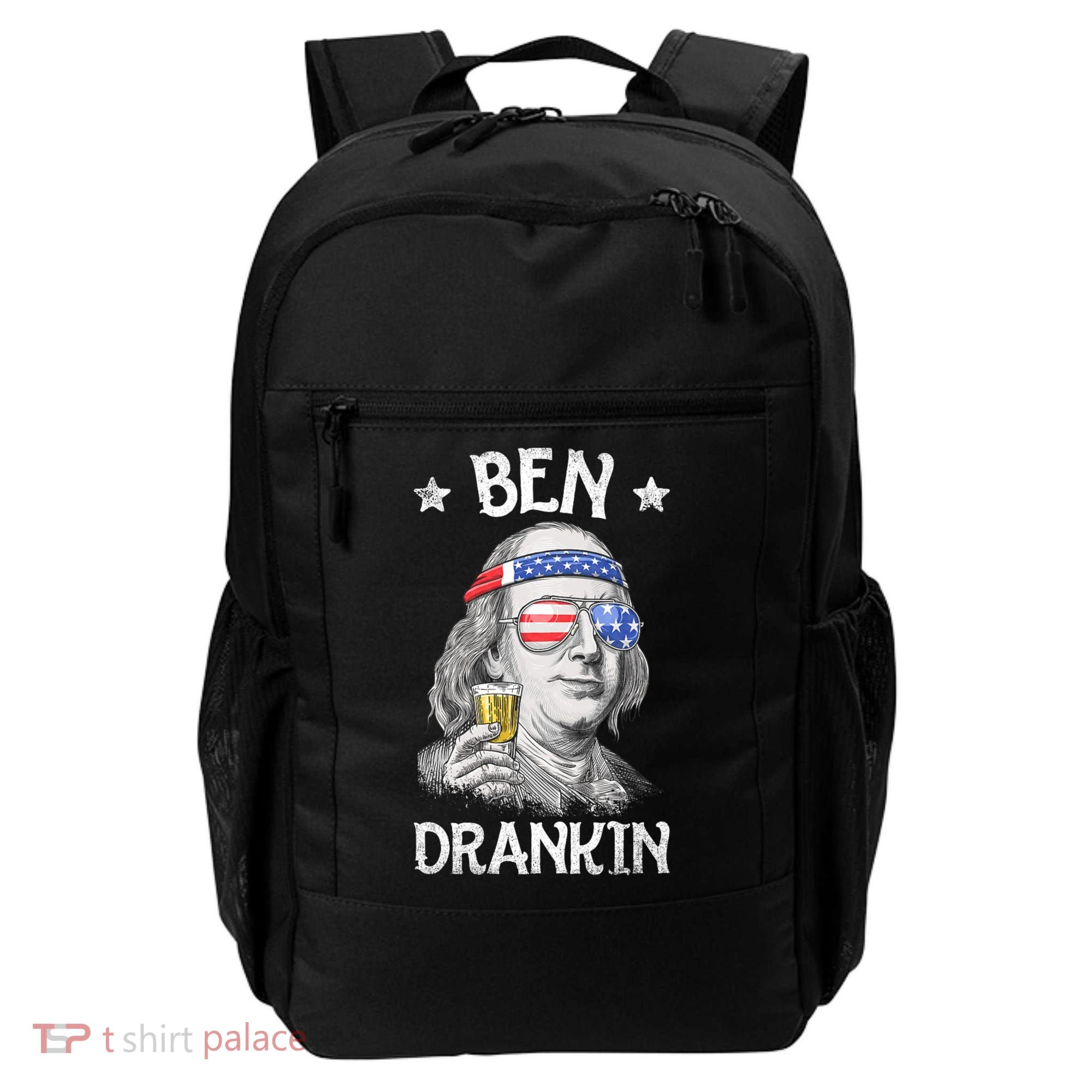 Ben Drankin 4th Of July Benjamin Franklin Usa Flag Backpack