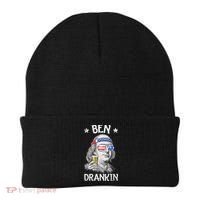 Ben Drankin 4th Of July Benjamin Franklin Usa Flag Beanie thumb 0