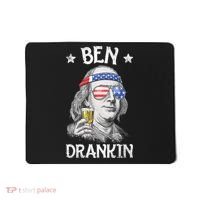 Ben Drankin 4th Of July Benjamin Franklin Usa Flag Mousepad thumb 0