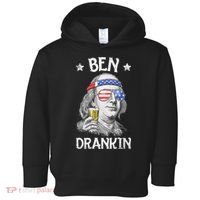Ben Drankin 4th Of July Benjamin Franklin Usa Flag Toddler Hoodie thumb 0