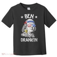 Ben Drankin 4th Of July Benjamin Franklin Usa Flag Toddler T-Shirt thumb 0