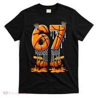 Basketball Drip 67 Six Seven Funny 6-7 Gen Alpha Meme T-Shirt thumb 0