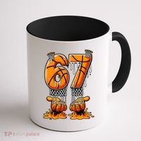 Basketball Drip 67 Six Seven Funny 6-7 Gen Alpha Meme Coffee Mug thumb 1