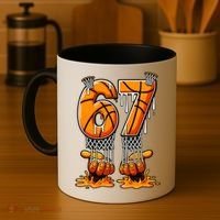 Basketball Drip 67 Six Seven Funny 6-7 Gen Alpha Meme Coffee Mug thumb 4