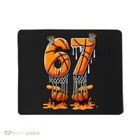 Basketball Drip 67 Six Seven Funny 6-7 Gen Alpha Meme Mousepad thumb 0