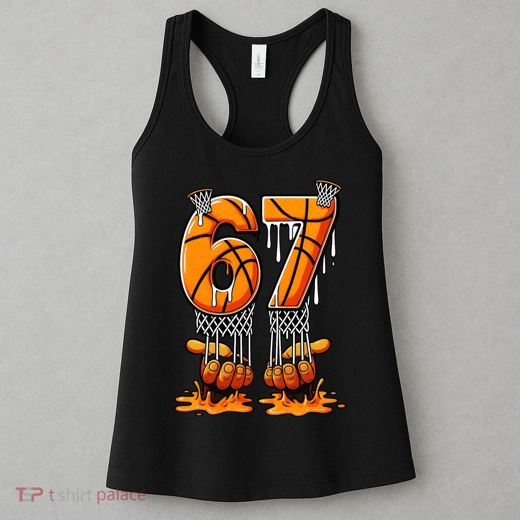 Basketball Drip 67 Six Seven Funny 6-7 Gen Alpha Meme Women's Tank Top