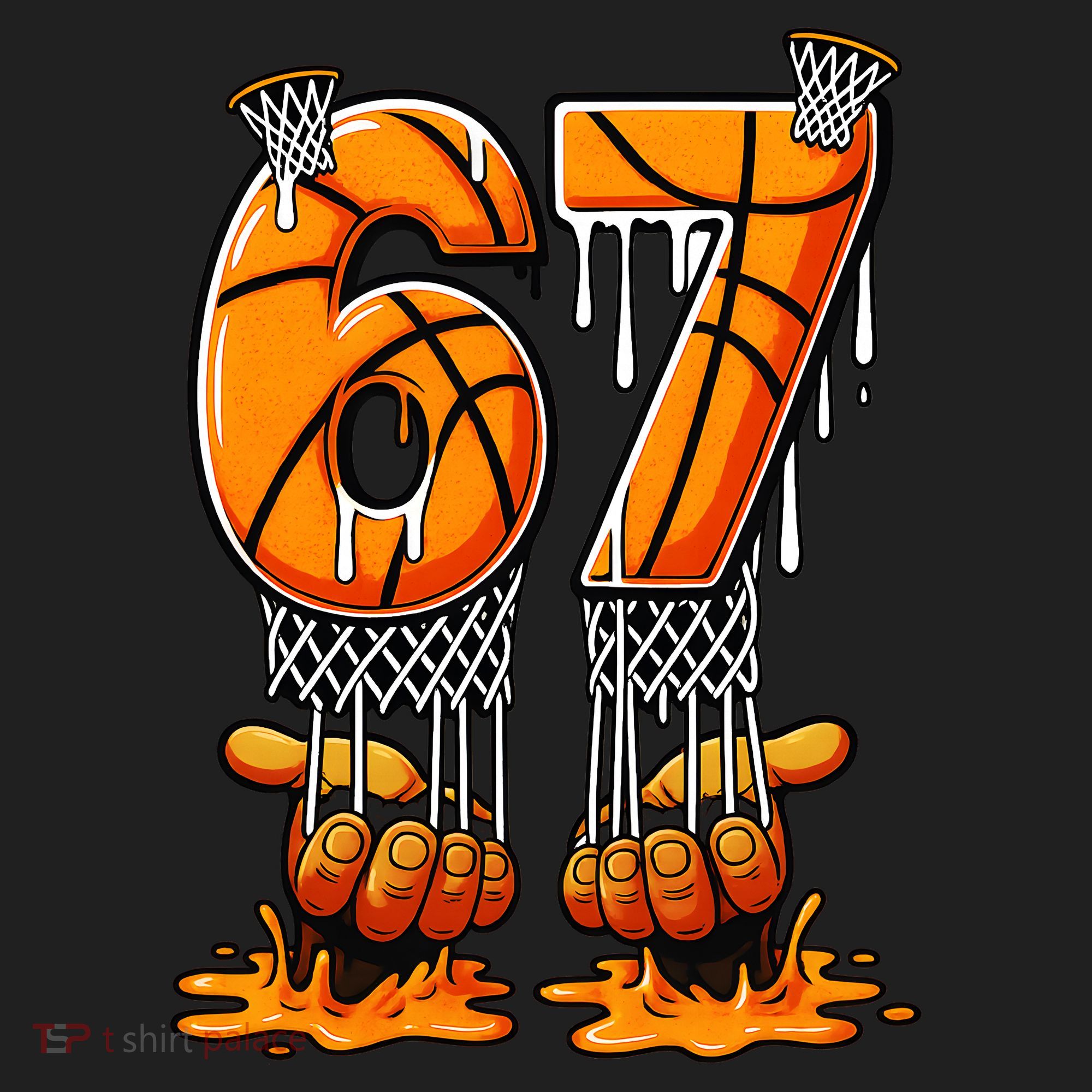 Basketball Drip 67 Six Seven Funny 6-7 Gen Alpha Meme Hat
