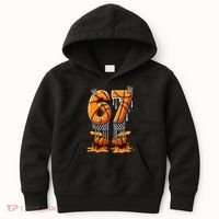 Basketball Drip 67 Six Seven Funny 6-7 Gen Alpha Meme Kids Hoodie thumb 0