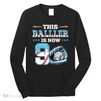 Baseball Drip 9th Birthday Party Boy Sport Fan 9 Years Old  Long Sleeve Shirt thumb 0