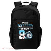 Baseball Drip 9th Birthday Party Boy Sport Fan 9 Years Old  Backpack thumb 0