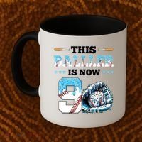 Baseball Drip 9th Birthday Party Boy Sport Fan 9 Years Old  Coffee Mug thumb 2