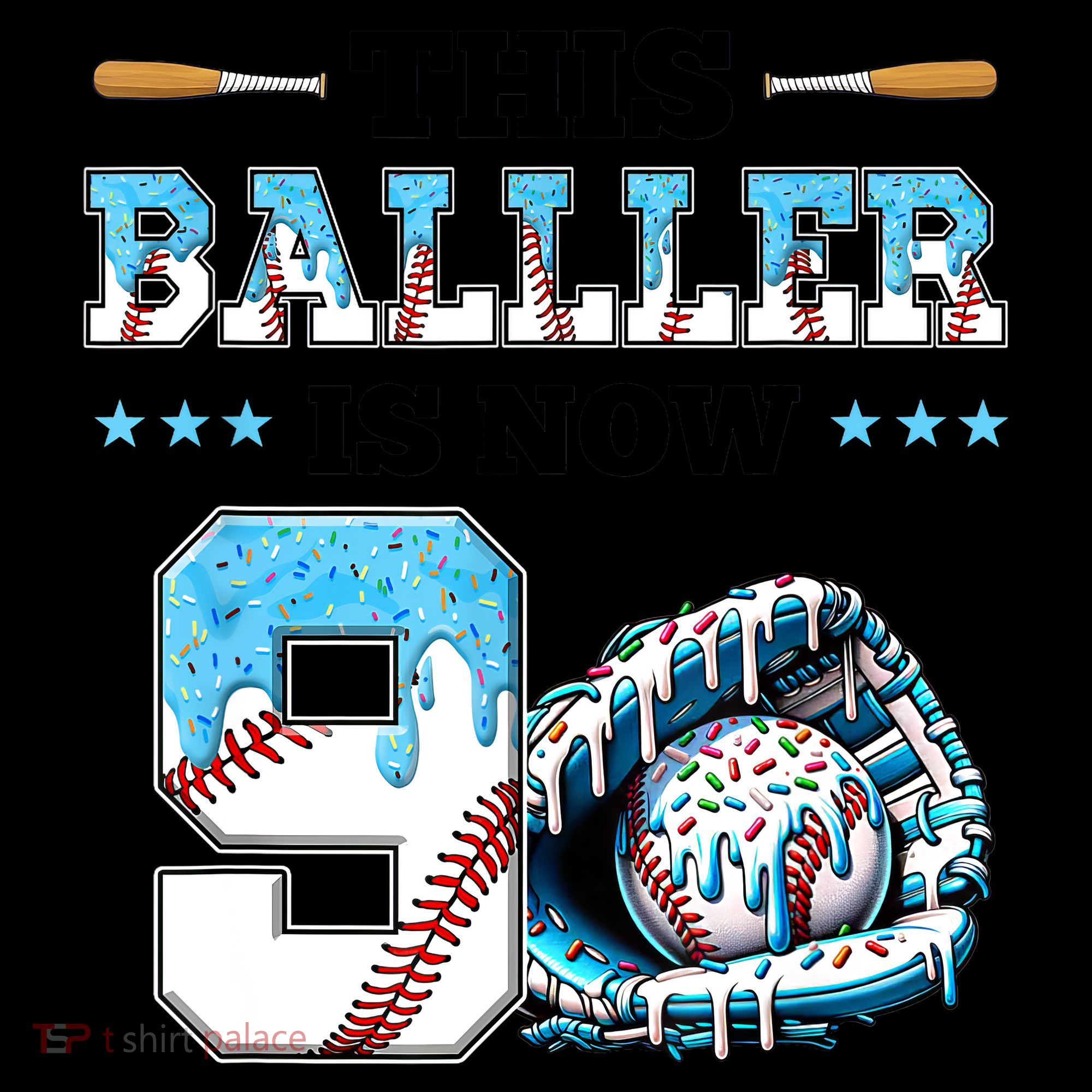 Baseball Drip 9th Birthday Party Boy Sport Fan 9 Years Old  Coffee Mug