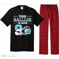 Baseball Drip 9th Birthday Party Boy Sport Fan 9 Years Old  Pajama Set thumb 0