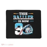Baseball Drip 9th Birthday Party Boy Sport Fan 9 Years Old  Mousepad thumb 0