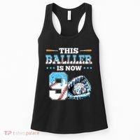 Baseball Drip 9th Birthday Party Boy Sport Fan 9 Years Old  Women's Tank Top thumb 0
