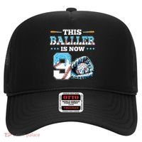 Baseball Drip 9th Birthday Party Boy Sport Fan 9 Years Old  Hat thumb 0