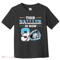 Baseball Drip 9th Birthday Party Boy Sport Fan 9 Years Old  Toddler T-Shirt thumb 0
