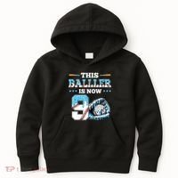 Baseball Drip 9th Birthday Party Boy Sport Fan 9 Years Old  Kids Hoodie thumb 0