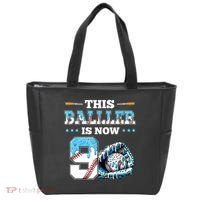 Baseball Drip 9th Birthday Party Boy Sport Fan 9 Years Old  Tote Bag thumb 0