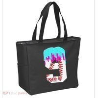 Baseball Drip 9 Year Old 9th Birthday Jersey Number 9 Tote Bag thumb 2