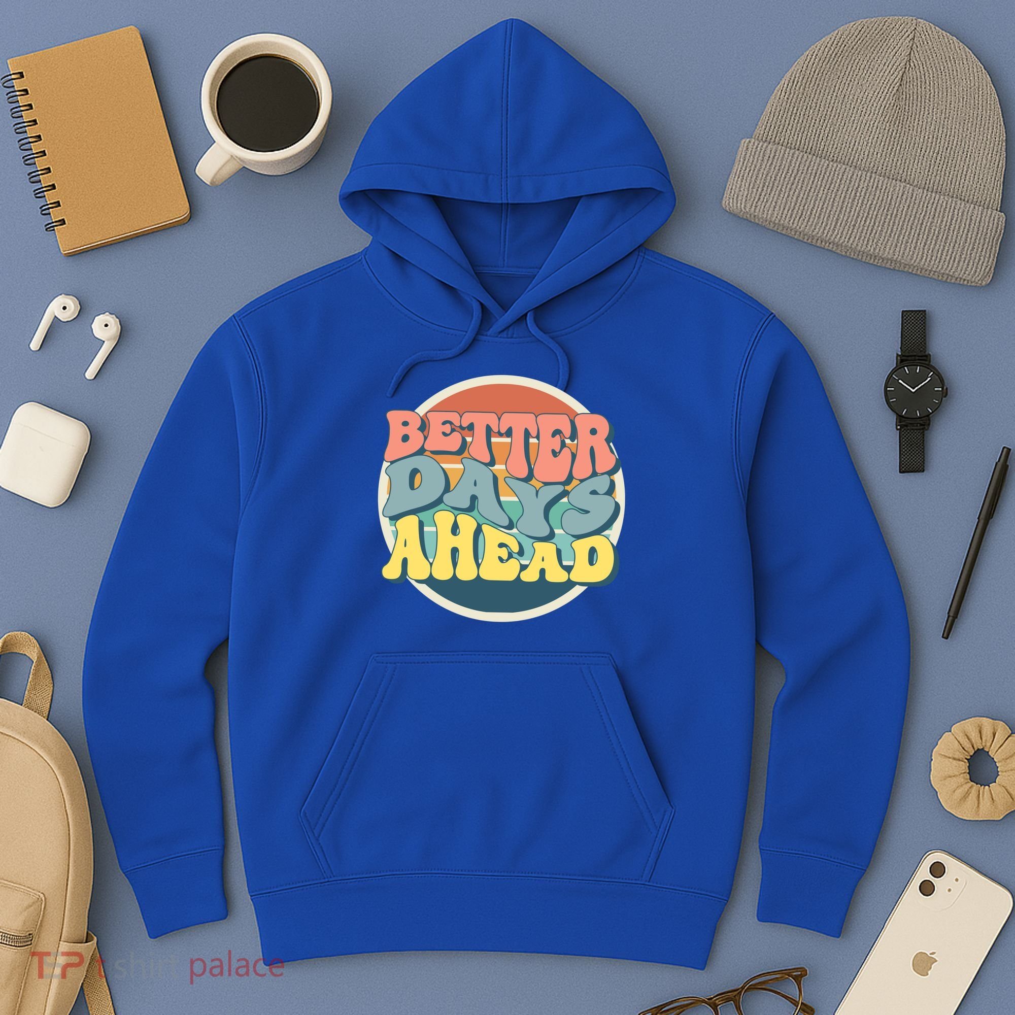 Better Days Ahead Retro Sunset Hoodie