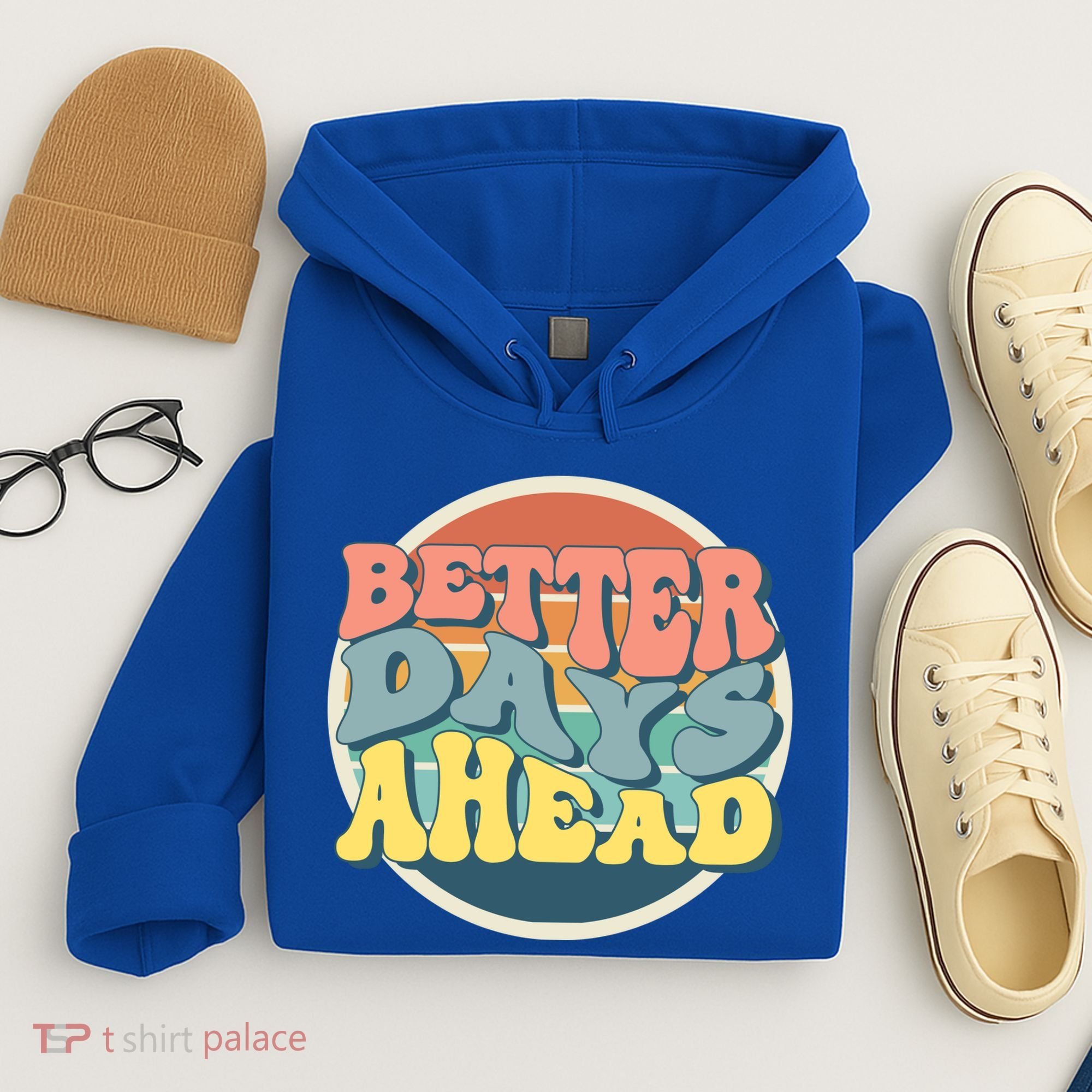 Better Days Ahead Retro Sunset Hoodie