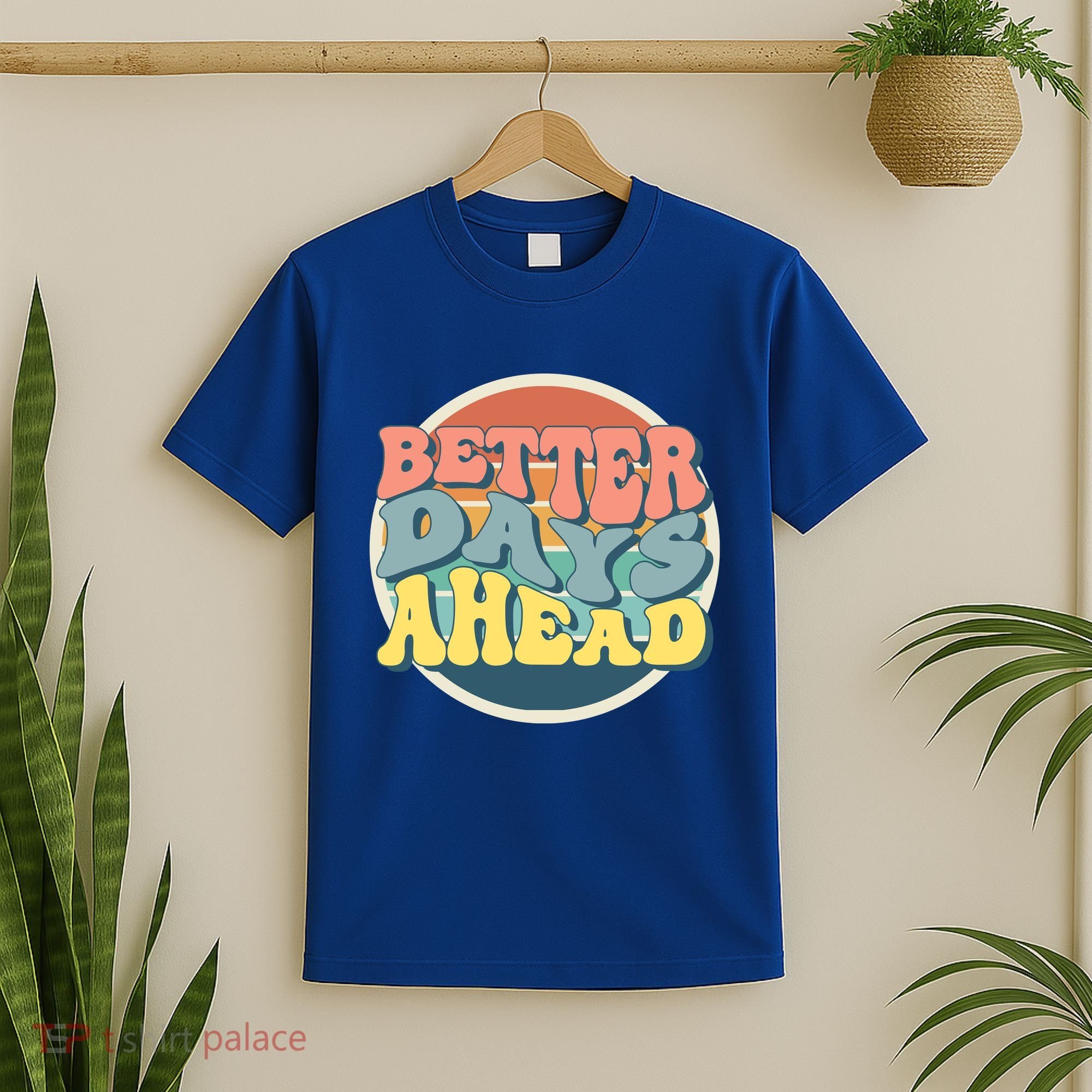 Better Days Ahead Retro Sunset T-Shirt