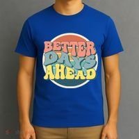 Better Days Ahead Retro Sunset T-Shirt thumb 3