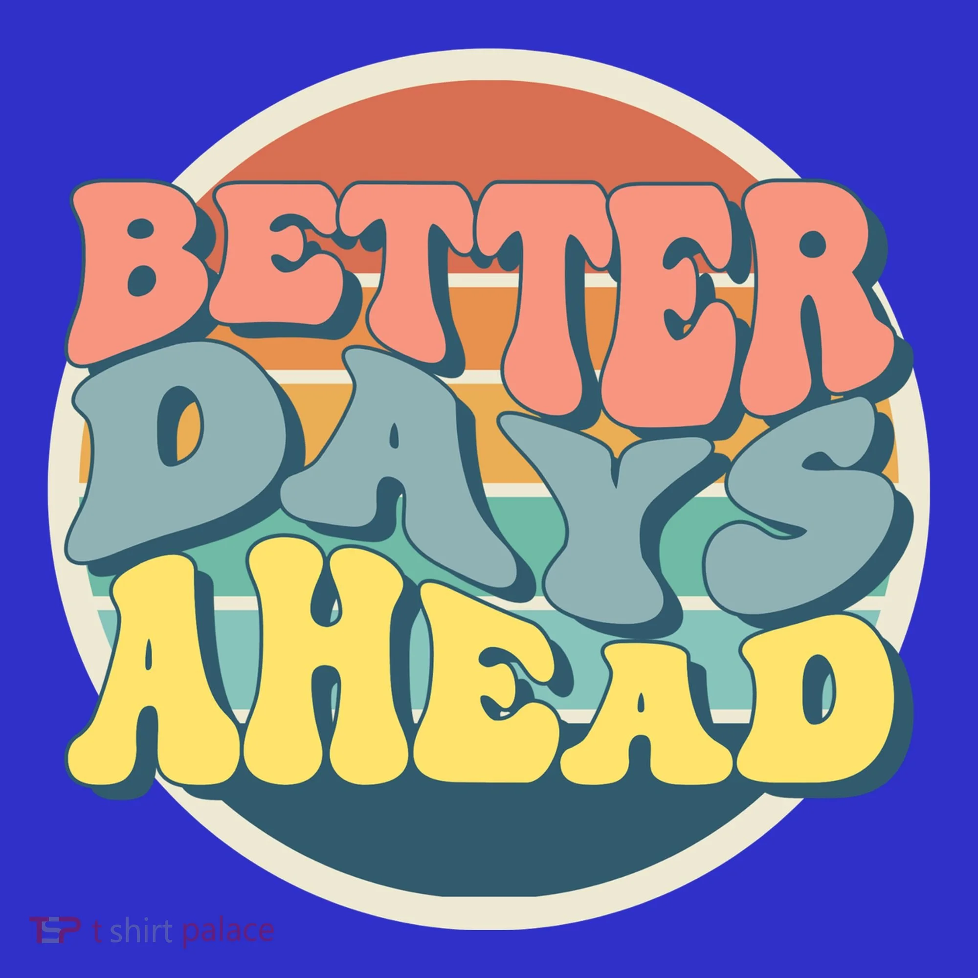 Better Days Ahead Retro Sunset Coaster