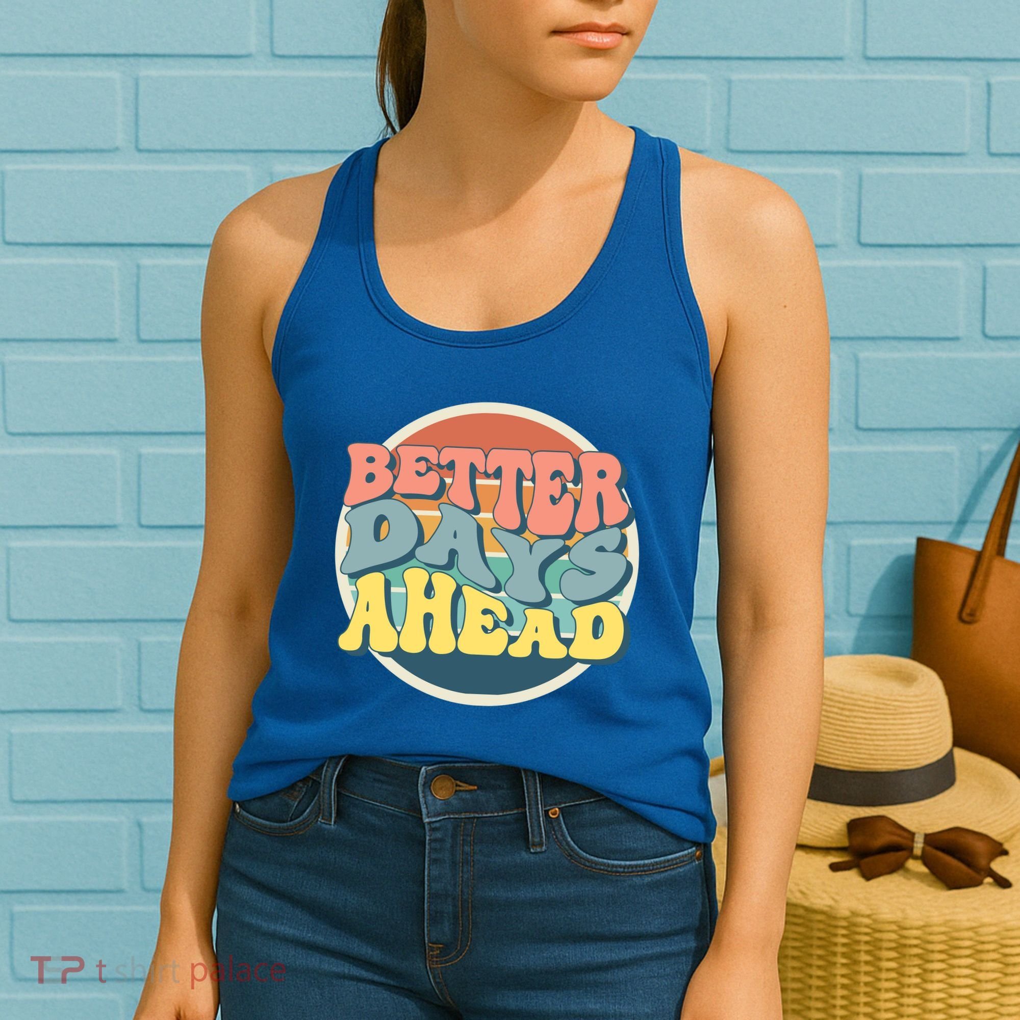 Better Days Ahead Retro Sunset Women's Tank Top