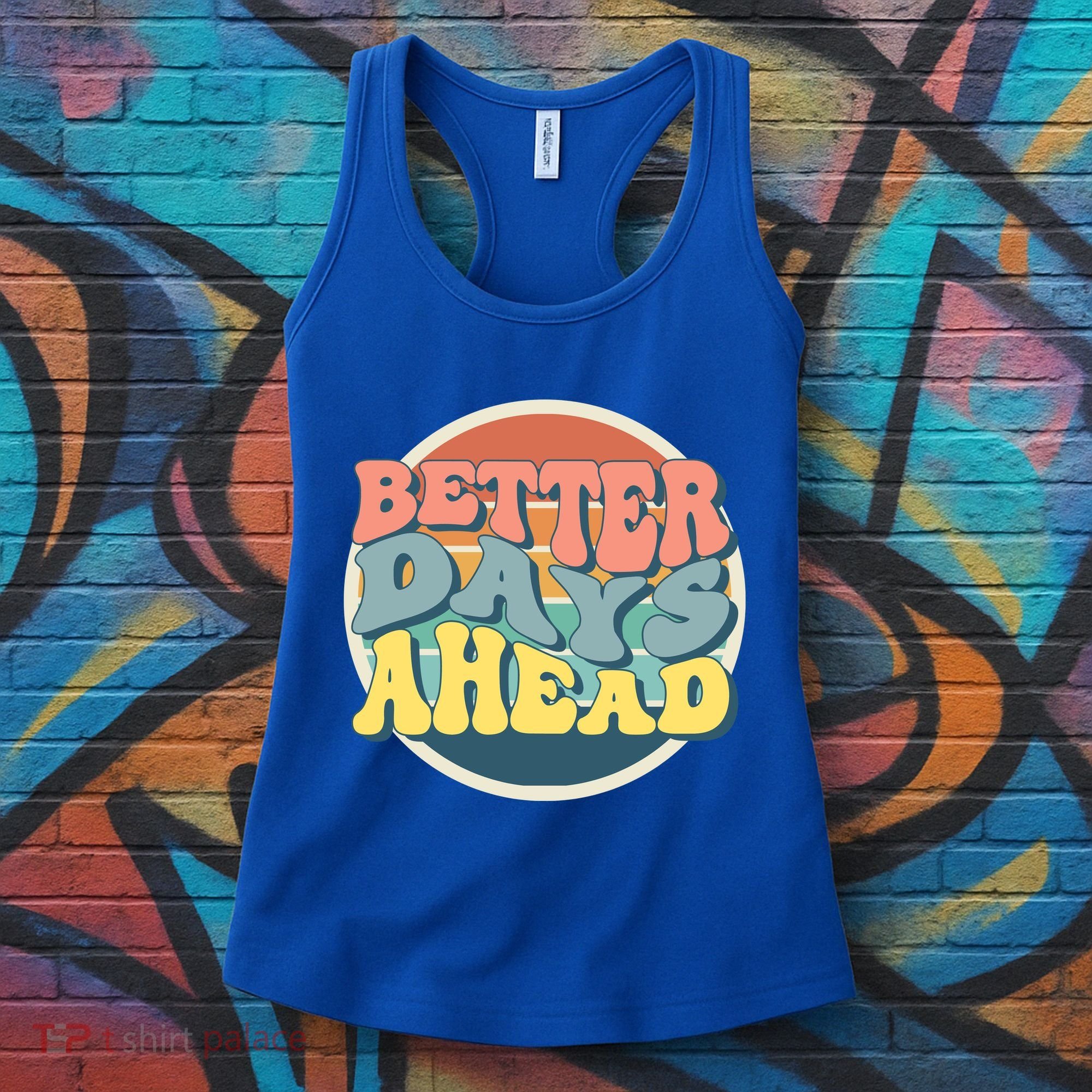 Better Days Ahead Retro Sunset Women's Tank Top