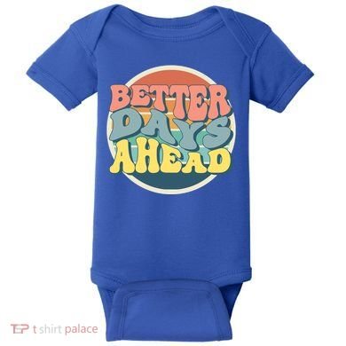 Better Days Ahead Retro Sunset Baby Bodysuit