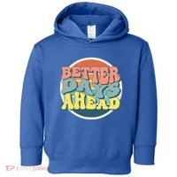 Better Days Ahead Retro Sunset Toddler Hoodie thumb 0