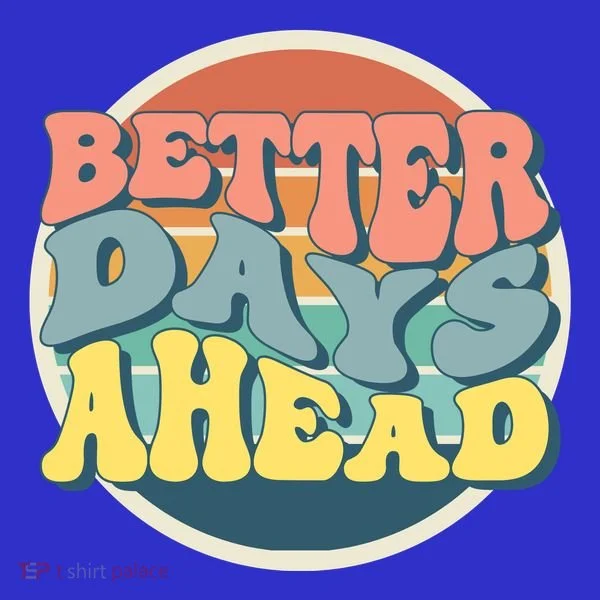 Better Days Ahead Retro Sunset Toddler Hoodie