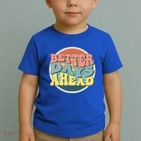 Better Days Ahead Retro Sunset Toddler T-Shirt thumb 2