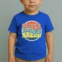 Better Days Ahead Retro Sunset Toddler T-Shirt thumb 2