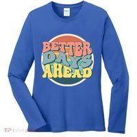 Better Days Ahead Retro Sunset Women's Long Sleeve Shirt thumb 0