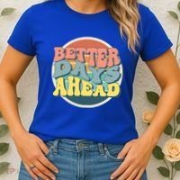 Better Days Ahead Retro Sunset Women's T-Shirt thumb 2