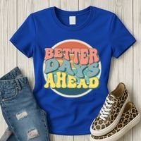 Better Days Ahead Retro Sunset Women's T-Shirt thumb 3