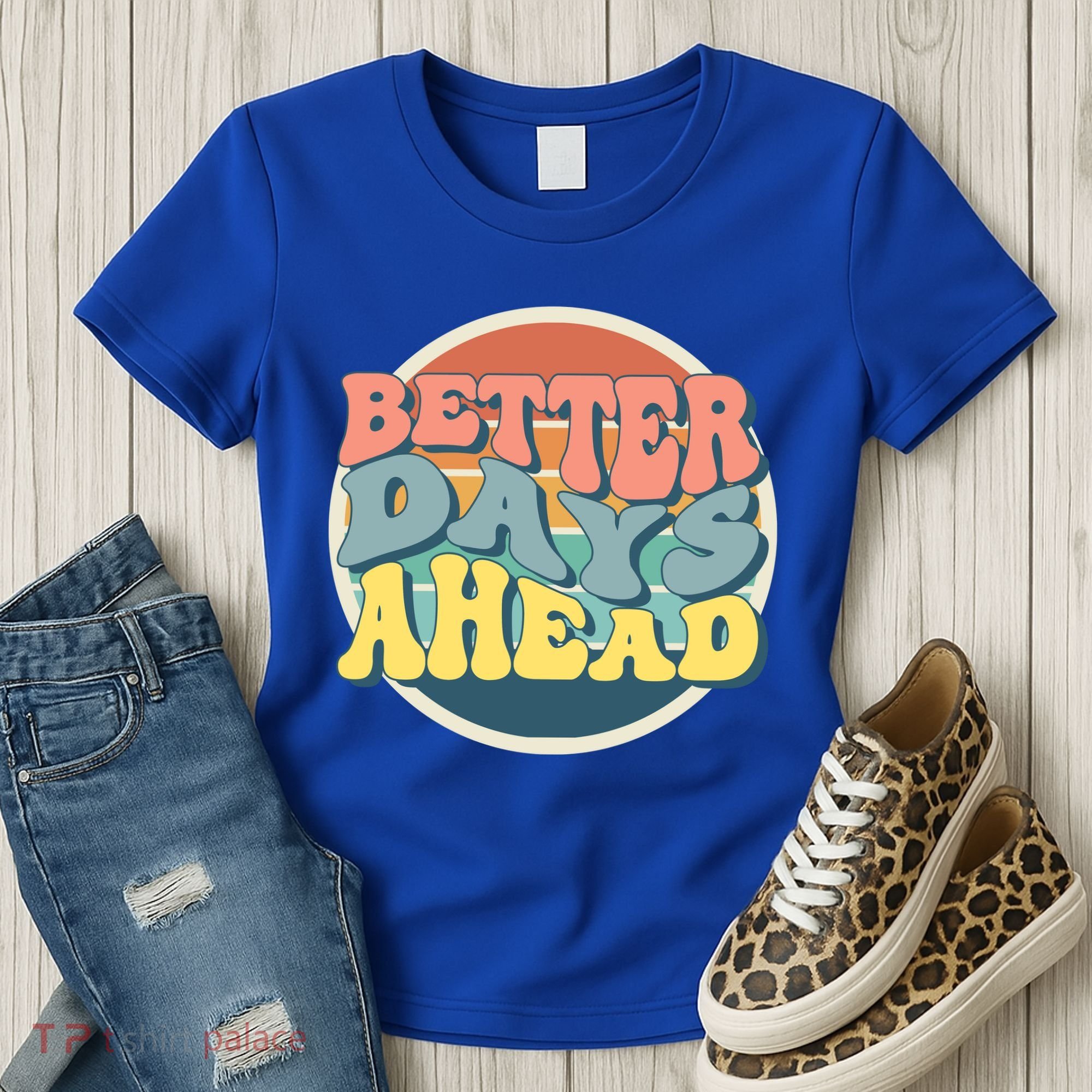 Better Days Ahead Retro Sunset Women's T-Shirt