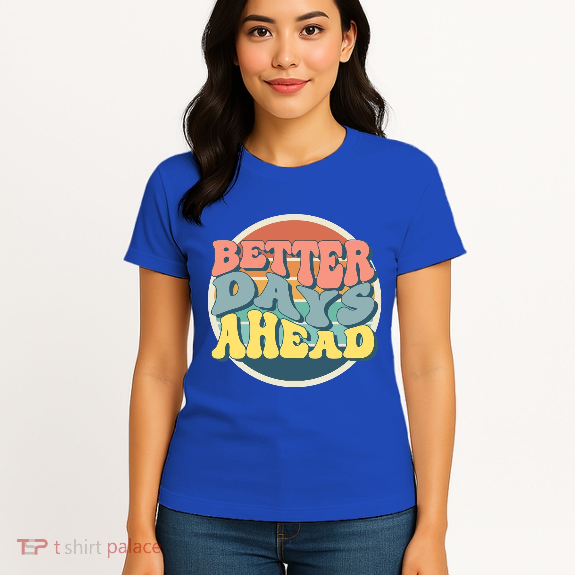 Better Days Ahead Retro Sunset Women's T-Shirt