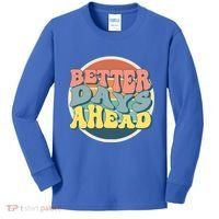 Better Days Ahead Retro Sunset Kids Long Sleeve Shirt thumb 0