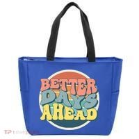 Better Days Ahead Retro Sunset Tote Bag thumb 0