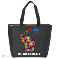 Be Different Autism Awareness Elephant Tote Bag thumb 0